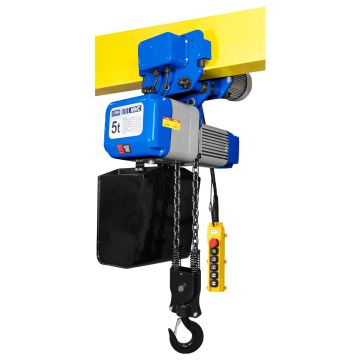 Talha Elétrica de Corrente MVC c/ Trole 5T 6m 220v CSM