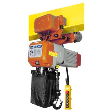 Talha Elétrica de Corrente MVC c/ Trole 1T 12m 220v CSM